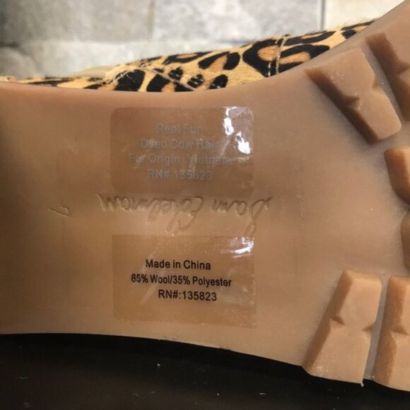 SAM EDELMAN Sade Genuine Calf Hair Lace-Up Boot - Picture 11 of 11